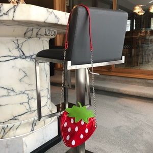 Cute Lacoste Strawberry PVC Crossbody Purse